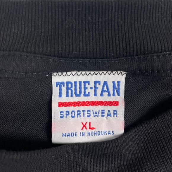 Vintage Michigan University Wolverines Champions 90s Black Big Logo Shirt XL NEW - Picture 3 of 6